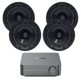 WiiM AMP Wi-Fi & Bluetooth Amplifier + Q Acoustics QI80CP 8" High Performance Ceiling Speakers In Ceiling Speaker Systems WiiM / Q Acoustics Two Pairs 