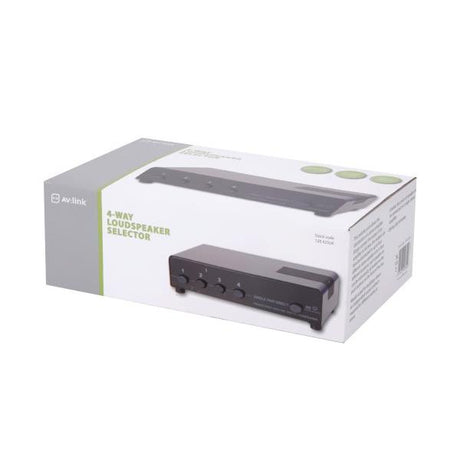 AV Link 4 Way Protected Speaker Selector Switch Audio Accessories AV Link 