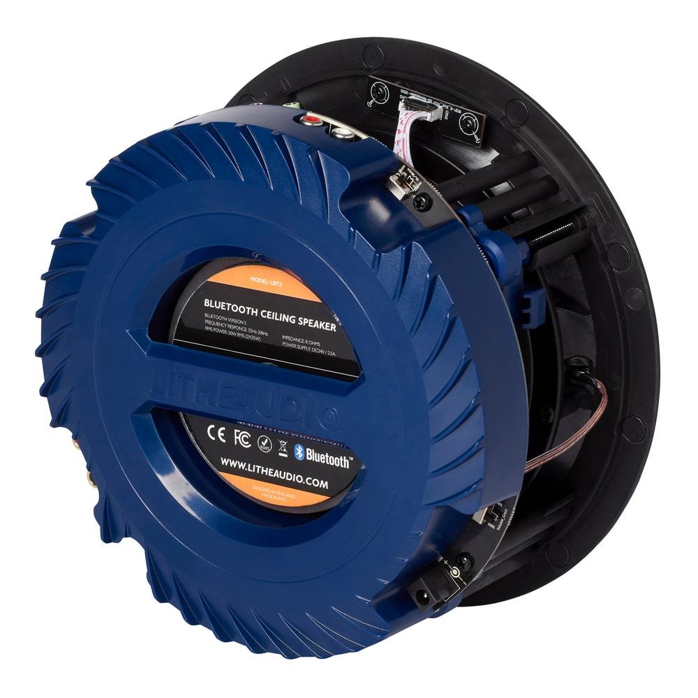 Lithe Audio Active 6.5" Bluetooth Ceiling Speaker with aptX Bluetooth 5.0 (Single) Ceiling Speaker Systems Lithe Audio 