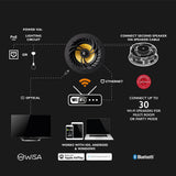 Lithe Audio Pro Series WiFi Ceiling Speaker with Bluetooth, Airplay2, Alexa (Pair) In Ceiling Speaker Systems Lithe Audio 