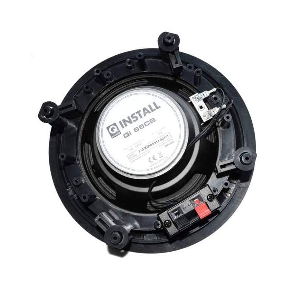 Q Install QI65CB 6.5" In Ceiling Speakers with Magnetic Grille (Four Pack) Custom Install Speakers Q Install 