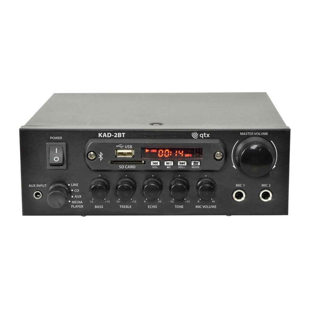 QTX KAD-2BT FM Radio & Bluetooth Speaker System inc. 2 x 4" Outdoor Wall Mounted Speakers Outdoor Speaker Systems QTX 